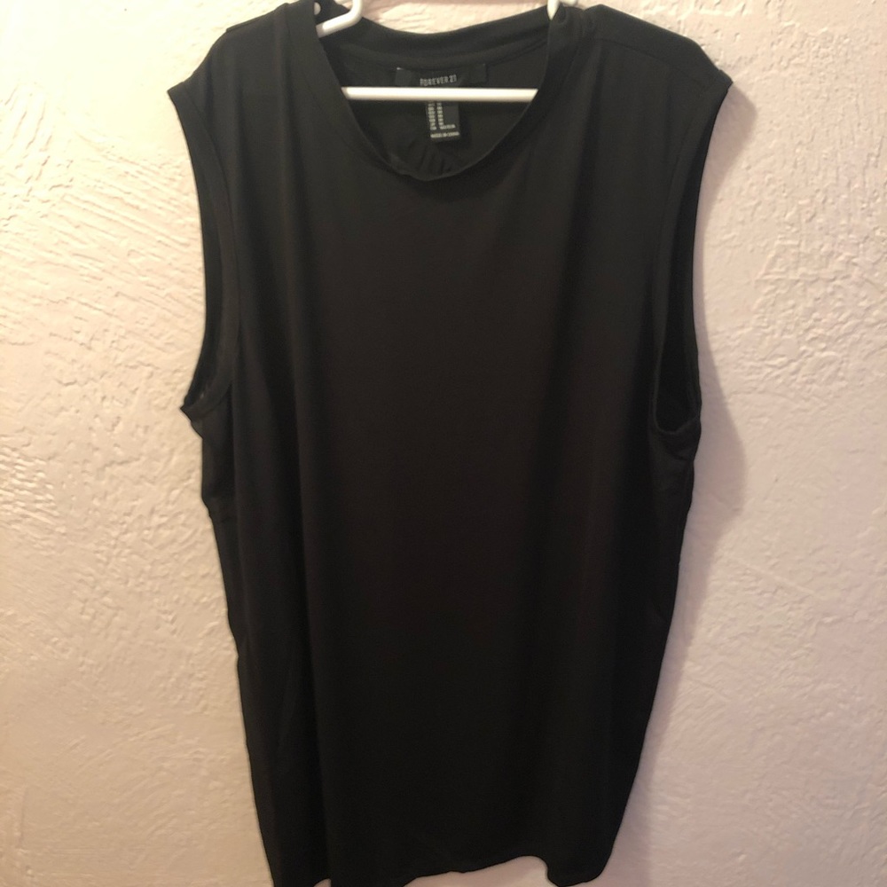 Black tank top